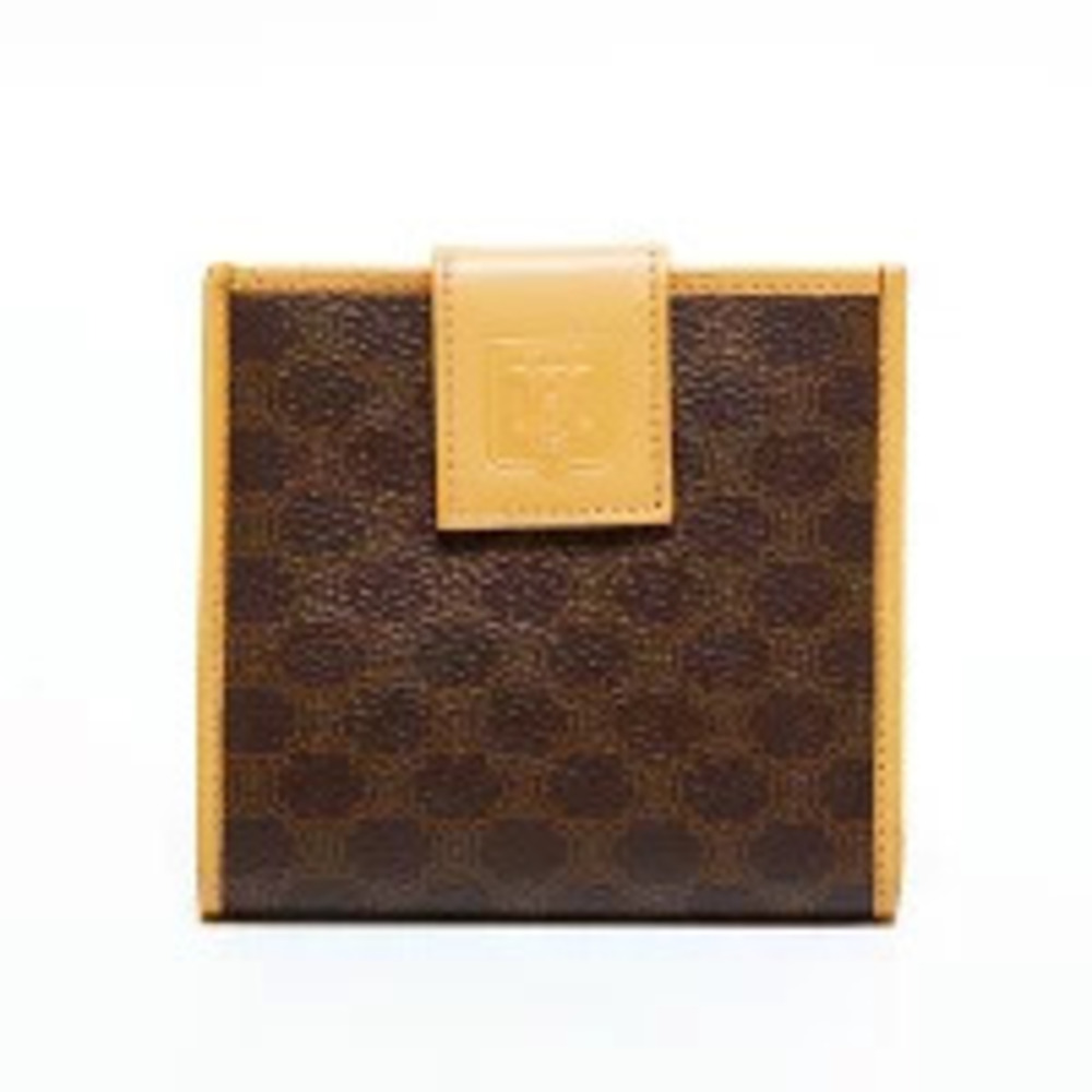 Celine Macadam Bi fold Wallet Brown